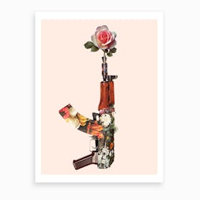 Flower Gun Art Print