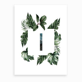 Botanical Alphabet I Art Print