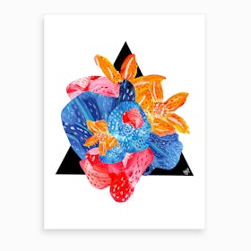 Flower Collage 1 Art Print