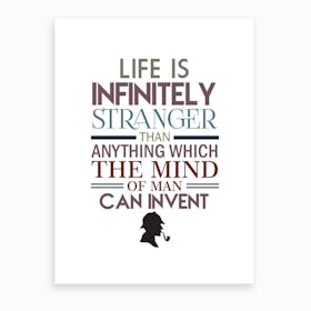 Sherlock Holmes Quote Art Print