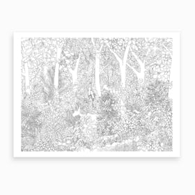 Walking Through The Val De Bac Art Print