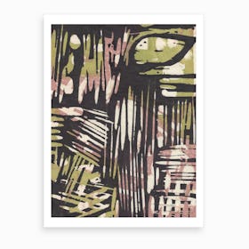 Japanese Abstract Print 5 Art Print