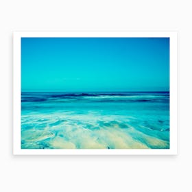 Blue Beach Art Print