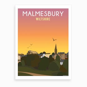Malmesbury Sunset Art Print