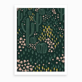 Cactus Green Art Print