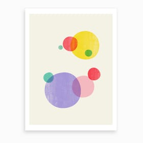 Rainbow Bubbles II Art Print