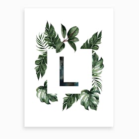 Botanical Alphabet L Art Print