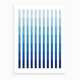 Blue Up Art Print