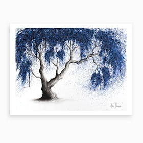 Blue Dream Tree  Art Print