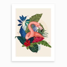 The Flamingo Art Print