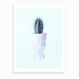 Holographic Cactus Art Print