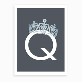 Q Queen Art Print