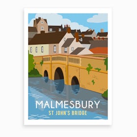 Malmesbury St John Bridge Art Print