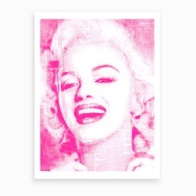 Marilyn In Pink Art Print