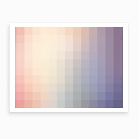Lumen 05, Lilac, White and Violet Gradient Art Print