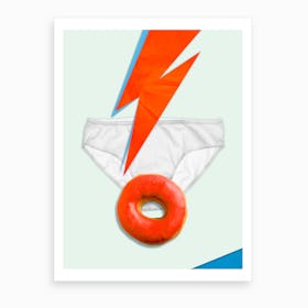 Bowie Donut Art Print
