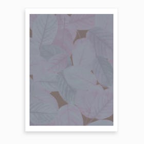 Autumn Leaves Violet Art Print