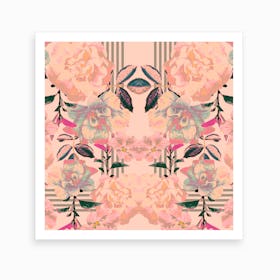 Pink Abstract Bloom II Art Print