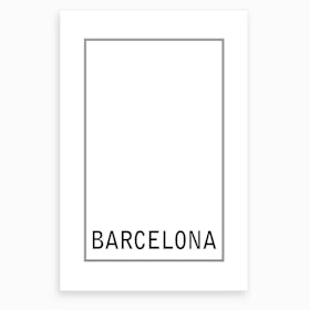 City Lights Barcelona Art Print