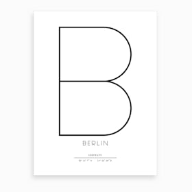 Abstract Berlin Art Print