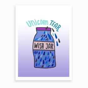 Unicorn Tear Wish Art Print