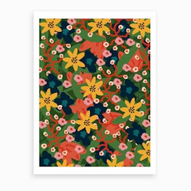 Jungle Floral Art Print