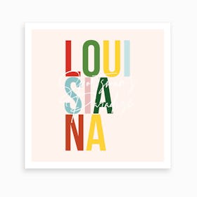 Louisiana Sportsmans Paradise Color Art Print