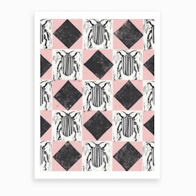 Stripey Bug Art Print