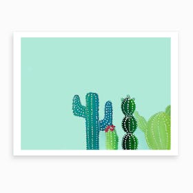 Cute Cactus  Art Print