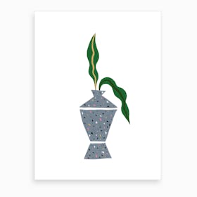 Terrazo Planter Art Print