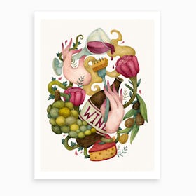 A Cup Of Wine Art Print