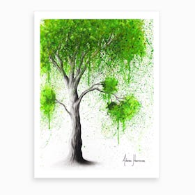 Green Acre Tree Art Print