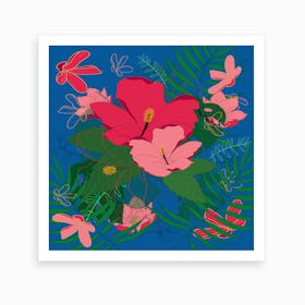 Hibiscus Says 2 Art Print