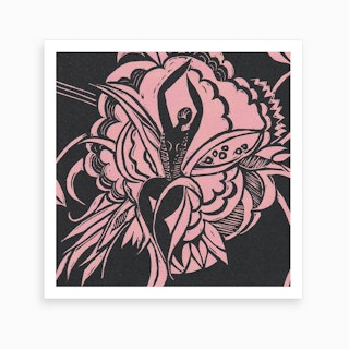 Flower Dancer Pink Art Print