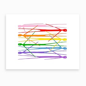 Rainbow Dudes Art Print