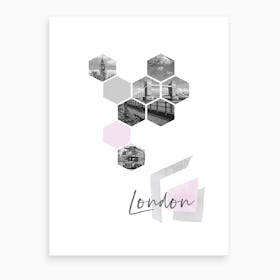 Design London Pink Art Print