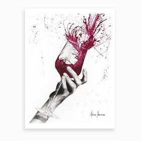Wine Twirl Art Print