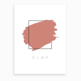 Clay Color Box Art Print