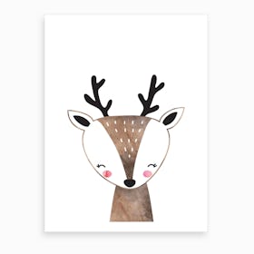 Brown Deer Art Print