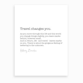 Travel Quote Art Print