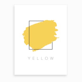 Yellow Color Box Art Print