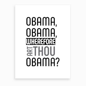 Obama Art Print