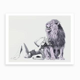 The Queen A Leo Study Art Print