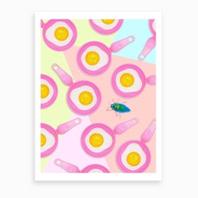 Cuckoo Watching His Eggs Art Print