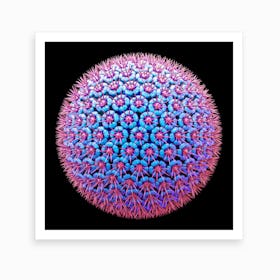 Spicky Virus Particle Type 12 Art Print