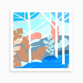 Colorful Forest 2 Art Print