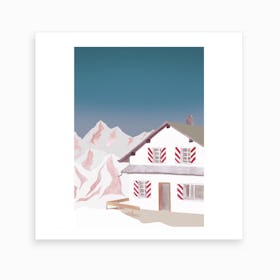 Mountain Love   Hut Art Print