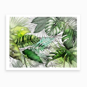 Tropical Foliage 2 Art Print