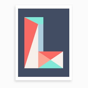 Letter L  Art Print