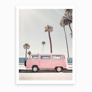 Pink Van Art Print